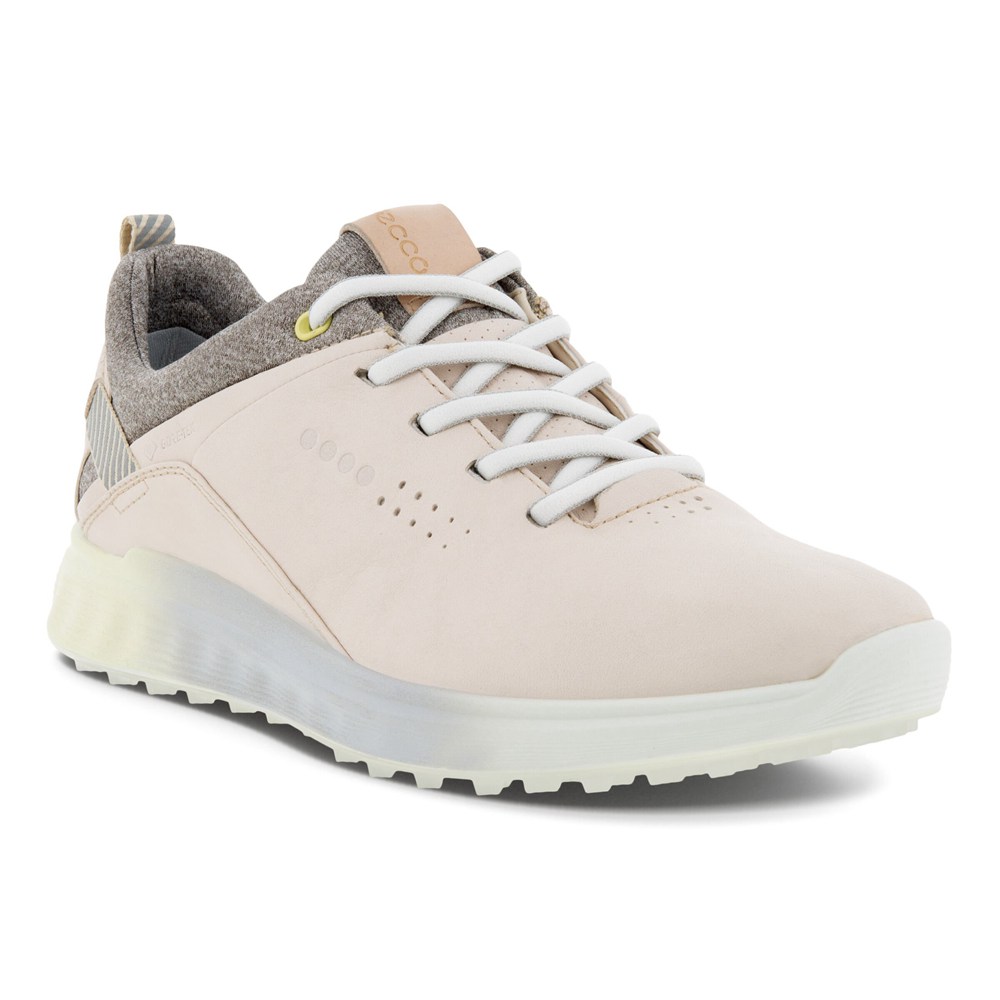 Zapatos De Golf Mujer - ECCO S-Three Spikelesss - Beige - NYP571602